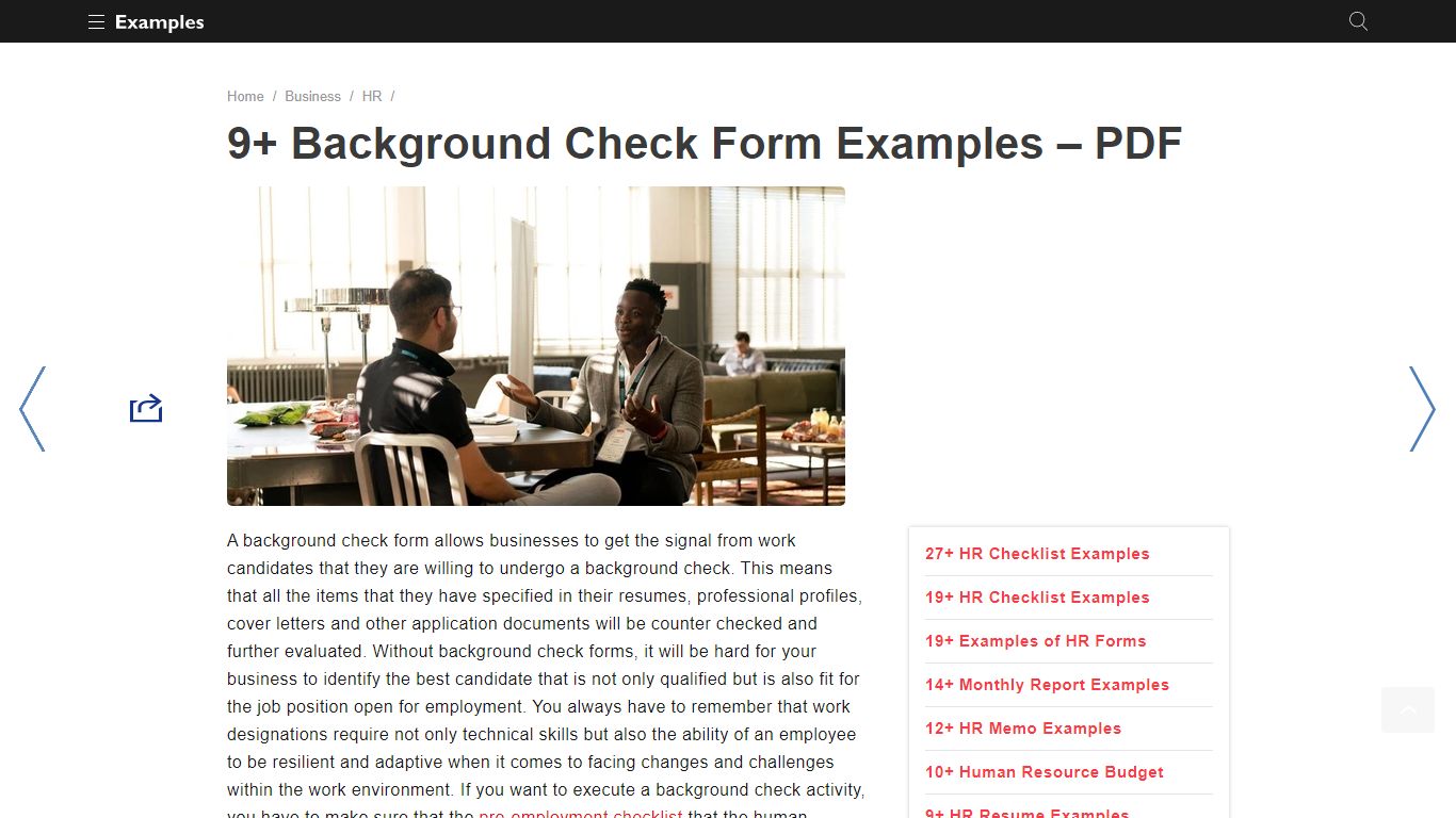 Background Check Form - Examples, Format, Pdf | Examples
